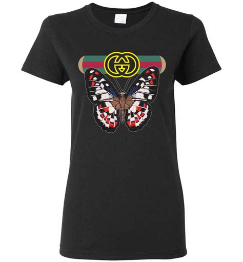 gucci butterfly t shirt|Gucci t shirt sale.